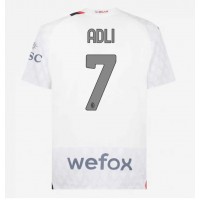 Camisa de time de futebol AC Milan Yacine Adli #7 Replicas 2º Equipamento 2023-24 Manga Curta